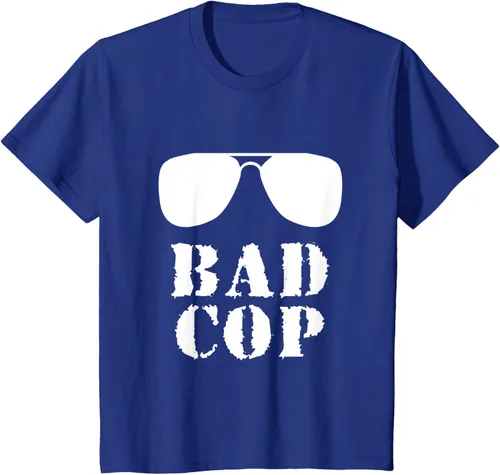 Vista 52 de Bad Cop Funny Police - Camiseta a juego para padre e hijo, Negro, S