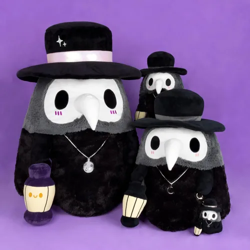 Vista 8 de Squishable - Mini juego de médico y enfermera de la peste helada - Colección The Mysterious Doctor Plague - 10 pulgadas - Juguete suave