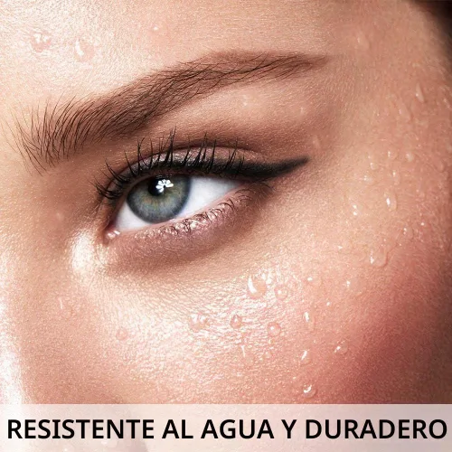 Vista 4 de Kaely Lápiz Delineador de Ojos Negro Waterline, Lápiz Delineador de Gel Multiusos Afilable, Delineador de Ojos Resistente al Agua a Prueba de A-01
