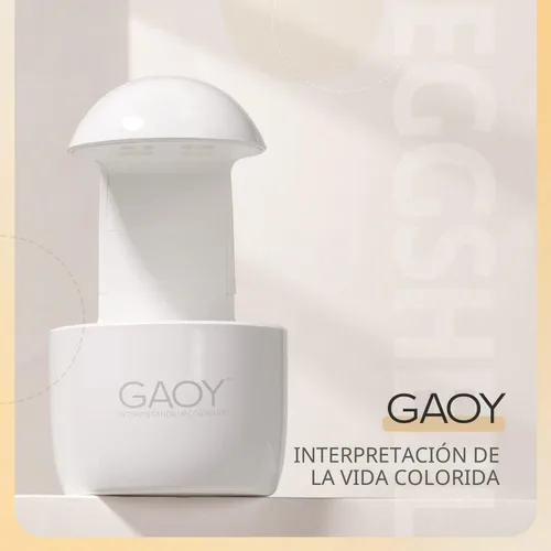 Vista 6 de GAOY Mini Luz UV para Uñas de Gel, Pequeña Luz de Curado, Lámpara de Uñas LED en Forma de Cáscara de Huevo, Curado Rápido, Blanco Portable Travel