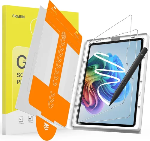 Vista 11 de SPARIN Paquete de 2 protectores de pantalla compatibles con Microsoft Surface Go 3/Surface Go 4/Surface Go 2/Surface Go, vidrio templado, alta