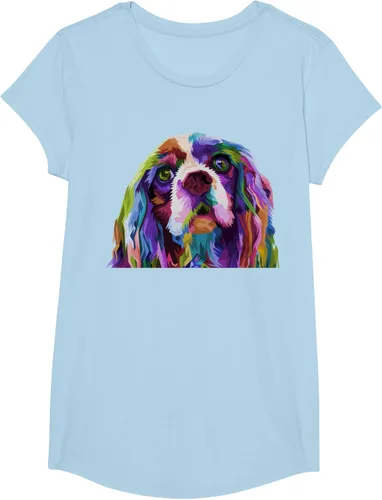 Vista 9 de Camiseta con diseño de Cocker Spaniel de arte pop para dueños de perros, Negro, S
