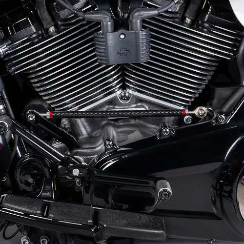 Vista 6 de Advanblack Varillaje de cambio, Axion - Varillaje de cambio ajustable de fibra de carbono compatible con Harley Touring Street Glide, Electra Glide