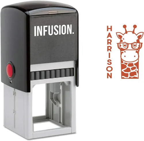 Vista 7 de Infusion Sello con nombre de niño autoentintado para niños (Bee Great)