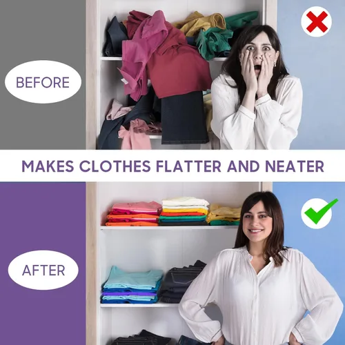 Vista 8 de Tabla plegable para camisas, carpetas de lavandería, tablas plegables para adultos y niños
