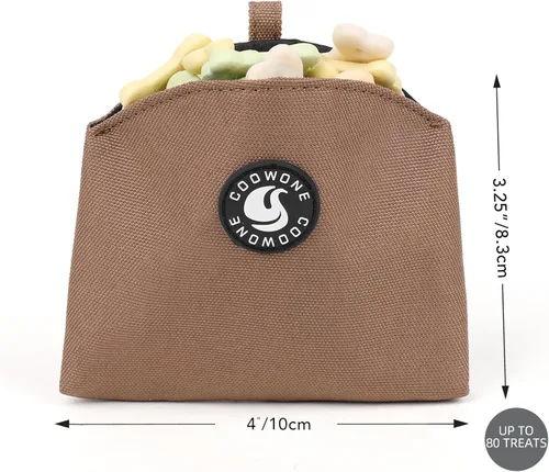 Vista 6 de Bolsa de golosinas para perros con cierre magnético, bolsa de entrenamiento para perros pequeños, tamaño de bolsillo, bolsa de golosinas para perros