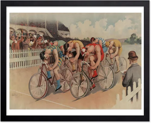 Vista 67 de Poster Master Póster vintage de Edward Penfield – Impresión de ilustración retro – Regalo para artistas, amigos – Equipos universitarios, remo Ivy