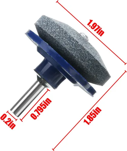 Vista 4 de Afilador de cuchillas para cortacésped, 4 piezas, universal, multiafilado, rotativo, afilador para taladro eléctrico, taladro manual y equilibrador