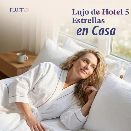 Vista 9 de FluffCo Zen Fluff® - Almohadas de plumón para dormir, firmes, tamaño King