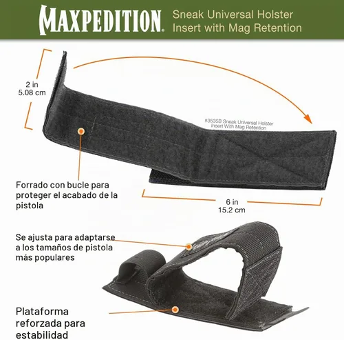 Vista 5 de Inserto para funda universal Maxpedition Gear Sneak con retención Mag.