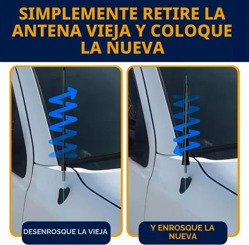 Vista 3 de Mástil de antena de 6 3/4 pulgadas. Compatible con Toyota Tacoma 2005 06 07 08 09 10 11 2012 2013 2014 2015