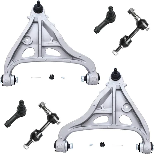 Vista 154 de Detroit Axle - Kit de extremo delantero para Chrysler 300 Dodge Charger 2011-2023 Challenger, 2 Lower Rearward Control Arms 2 Outer Tie Rods 2