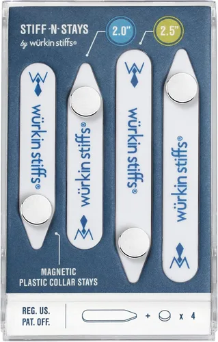 Vista 4 de Stiff-N-Stay Plastic Magnetic Collar Stays by Würkin Stiffs