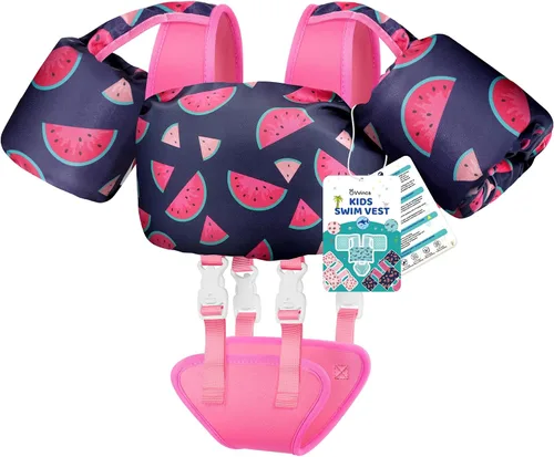 Vista 11 de Vvinca Puddle Kid Jumper for 20-60 Lbs, Toddler Pool Floaties for Kids 2-4 01-fresa