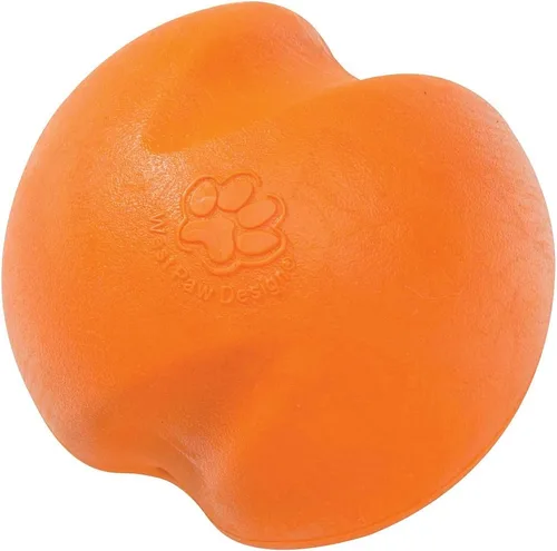 Vista 6 de West Paw, Juguete en forma de balón para perro, masticable y resistente, diseño Jive Zogoflex, Verde agua