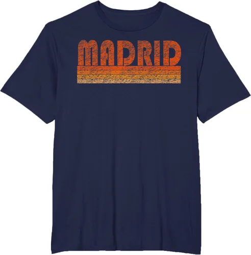 Vista 42 de clásico Retro Madrid playera, hombre 3XL, Asphalt Negro