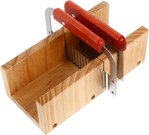 Vista 2 de Molde de madera para cortar jabón con cepillo ondulado recto raspador herramienta de corte para velas hechas a mano herramienta de fabricación