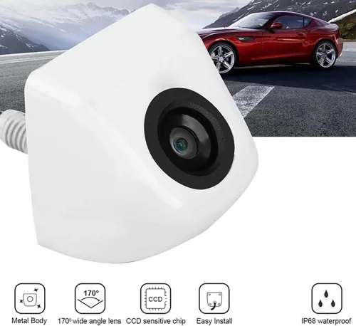Vista 4 de Cámara de visión trasera CCD para automóvil, cámara de respaldo de vehículo de 12 V, cámara de respaldo impermeable para automóvil, cámara