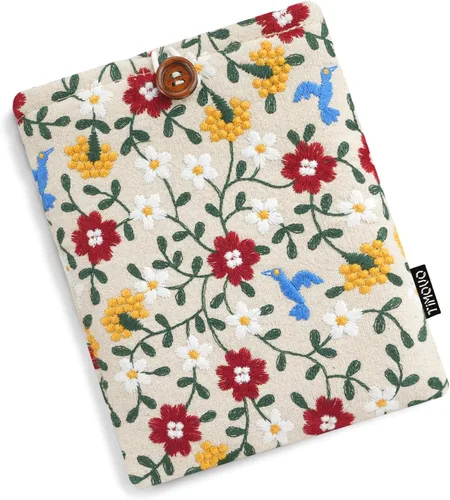 Vista 11 de TiMOVO - Funda para lector electrónico de 6 a 7 pulgadas, color verde y flor Funda protectora para lectores electrónicos Paperwhite/Colorsoft