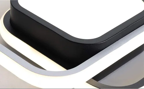 Vista 7 de TFCFL Lámpara de techo LED cuadrada de 10 pulgadas, lámpara de techo moderna de 21 W, luces de pasillo, accesorios de iluminación, pantalla acrílica