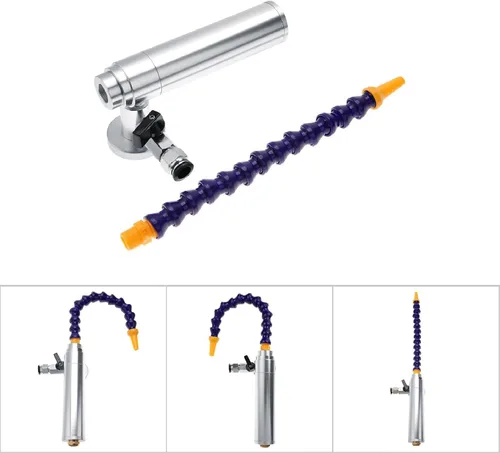 Vista 5 de Mini pistola de aire frío Vortex de 6.299 in Máquina de flujo de aire de enfriamiento seco con tubo flexible para cabezal de máquina