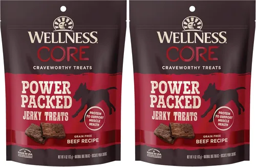 Vista 10 de Wellness CORE Healthy Joints Golosinas suaves para perros, naturales, sin granos, receta de carne, bolsa de 9 onzas