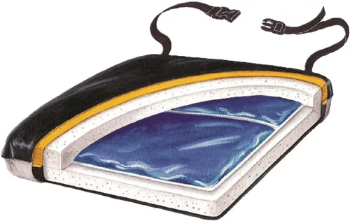 Vista 8 de Skil-Care Cojín de gel económico súper suave con funda LSII. 16 pulgadas de ancho x 16 pulgadas de profundidad x 2 pulgadas de alto. Soporte cómodo.