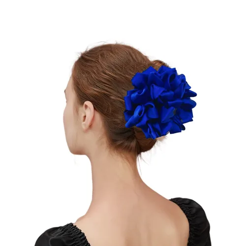 Vista 2 de Pinzas de mandíbula para el cabello con lazo de flores de seda, 4
