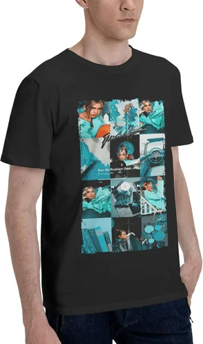 Vista 2 de Camiseta de algodón de manga corta con cuello redondo y ajuste regular para hombre