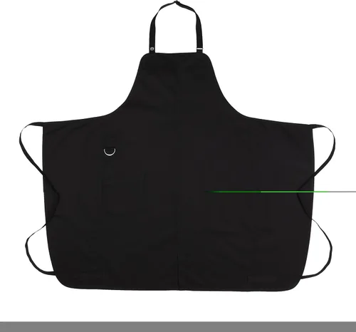 Vista 9 de Chef Works Brio Chef's Bib Delantal para hombre, Negro