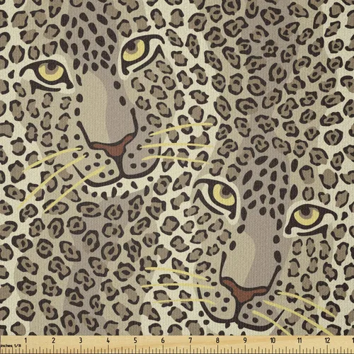 Vista 109 de Ambesonne - Tela de Dragón por The Yard, diseño de estilo de dibujos animados para niños con patrón de animales, dragones de colores, obra de arte
