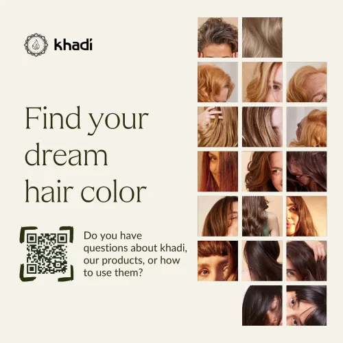 Vista 10 de khadi ASH BROWN Plant Hair Color – Cosmética natural – Color de cabello para mate y marrón medio – 100% herbal, natural y vegano – 3.5 oz