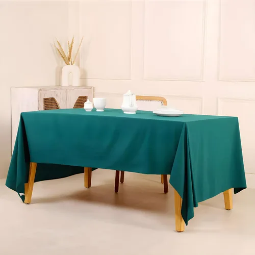 Vista 7 de THE ART BOX Mantel rectangular de algodón para mesa de comedor, suave y lavable, tela ligera para uso diario, cocina, comedor, decoración de fiesta