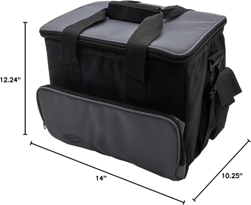 Vista 7 de RoadPro RP5370 - Enfriador eléctrico portátil de 12 voltios con laterales suaves, enfriador eléctrico portátil de 12 V para camping, portón trasero