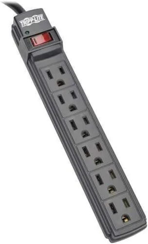 Vista 4 de Tripp Lite Regleta de alimentación para el hogar y la oficina, cable de 10 pies con enchufe 5-15P (PS410)