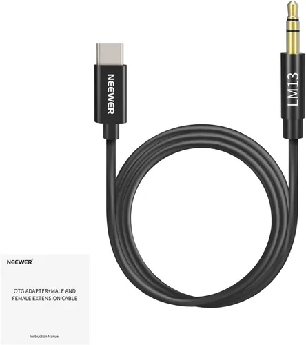 Vista 8 de NEEWER Juego de 2 adaptadores USB C a iOS OTG, USB tipo C (hembra) a iOS (macho) compatible con iPhone 14, 13, 12, 11 X, iPad tipo C, micrófono