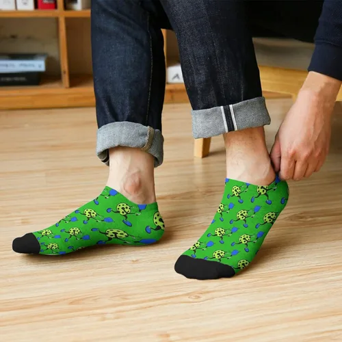 Vista 6 de devor Mens No Show Socks Low Cut Socks Men Hidden Sock Fashion PICKLEBALL Socks