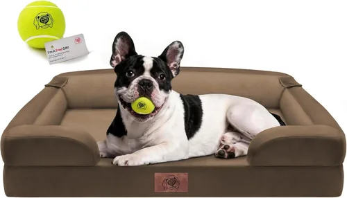 Vista 12 de Cama ortopédica impermeable para perros medianos y grandes Beige