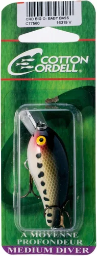 Vista 3 de Cotton Cordell Big O - Señuelo de pesca Crankbait de labio cuadrado