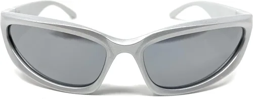 Vista 4 de Gafas de sol envolventes de moda urbana para mujeres y hombres, tonos ovalados de moda