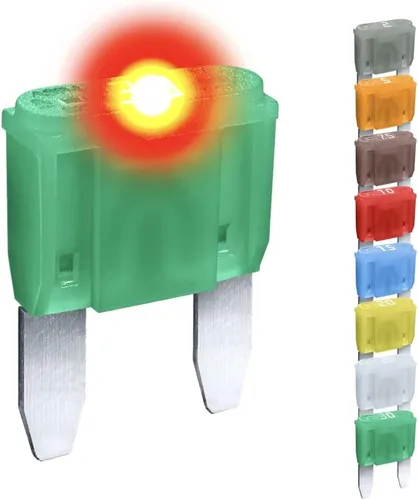 Vista 8 de CARAX Fusible Premium Mini Blade Smart Auto Glow Fusible Fácil Identificación (7.5A - 1pcs)