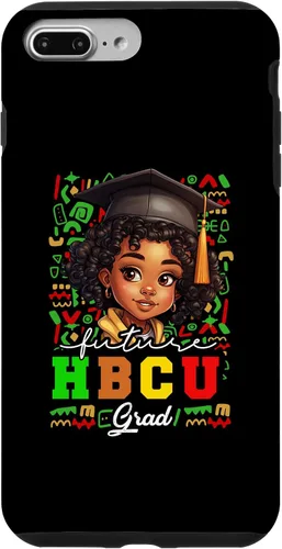 Vista 12 de Future HBCU Grad Black Girl Kids Graduation HBCU College Case for iPhone 16