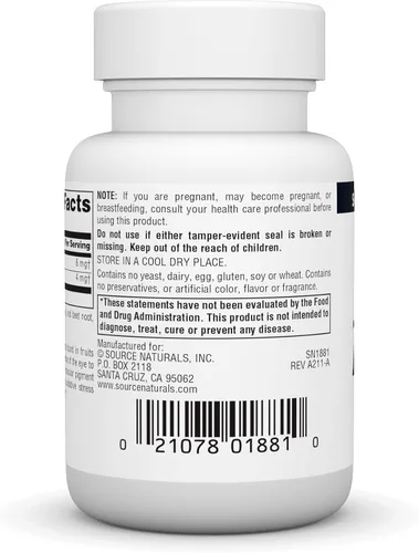 Vista 3 de Source Naturals Zeaxantina con luteína, soporte ocular antioxidante* - 10 mg - 30 Cápsulas