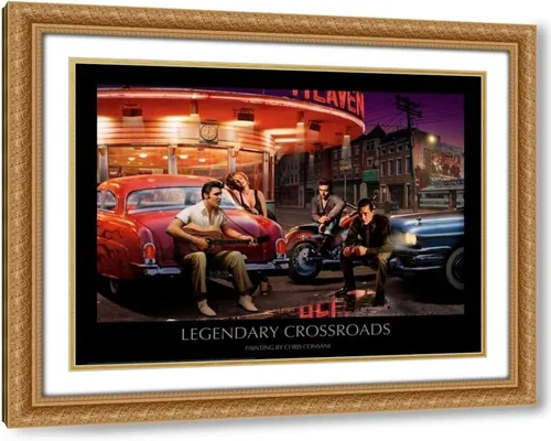 Vista 5 de Lienzo estirado envuelto en galería de Consani, Chris 24x18 titulado: Legendary Crossroads Lienzo envuelto en galería