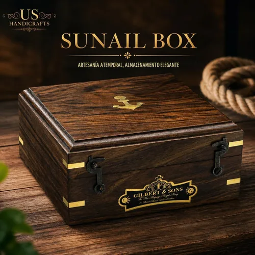 Vista 6 de Brújula de reloj de sol marítima antigua Brújula de bolsillo grabada personalizada para él, decoración náutica de cobre y latón, regalo de velero