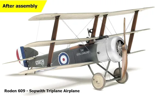 Vista 3 de Roden Kit de modelo de avión triplano Sopwith
