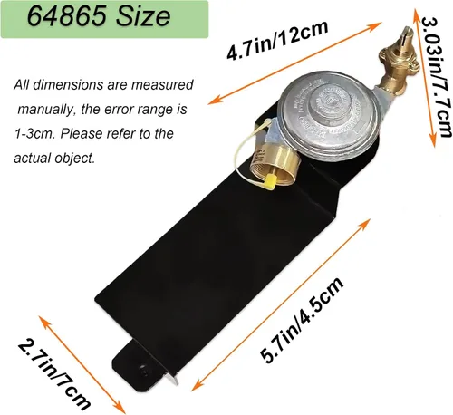 Vista 7 de 64865 Regulador de válvula de parrilla de gas compatible con Weber Q2000 Q2200 Series 53060001, 54060001, 54060301, 396002, 566001, 566002, parrilla
