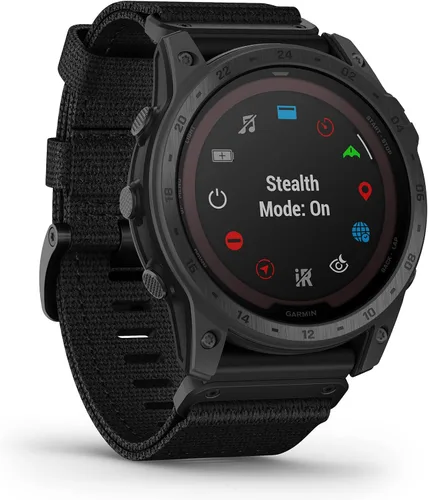 Vista 3 de Garmin tactix 7, Edición Pro, Reloj GPS táctico de construcción robusta con capacidades de carga solar y correa de nylon
