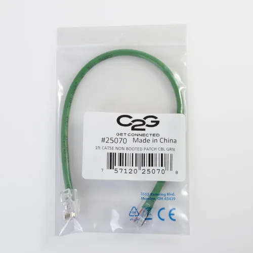 Vista 6 de C2G 24494 Cable cruzado Cat5e - Cable de conexión de red sin blindaje sin arranque, naranja (3 pies, 3.0 ft)