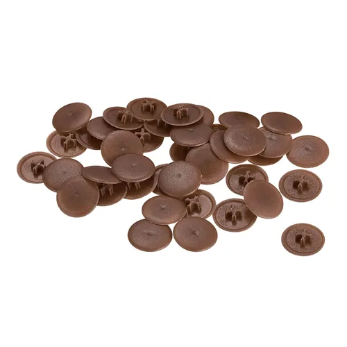 Vista 33 de HARFINGTON Tapas de rosca de plástico, 160 piezas, 11.5x3mm, cubierta de plástico para decoración de tornillos para tuerca de montaje de leva Beige